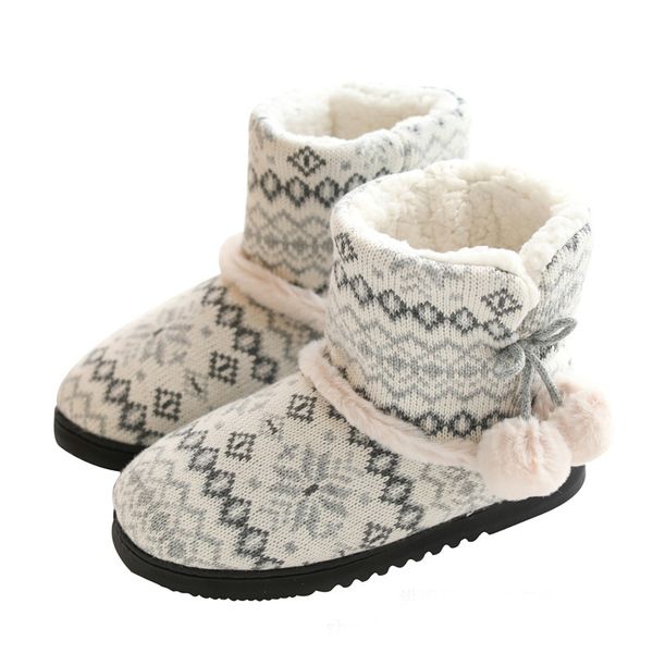 

winter fur home тапочки женщины теплый хлопок плоской платформой крытый покрытие обувь для женщин-womens девушки плетение плюшевые тапочки c, Black