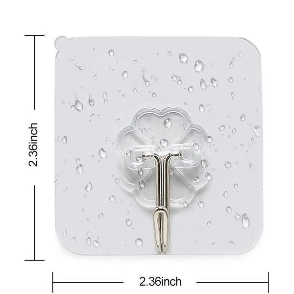 

24/10/2pcs wall transparent vacuum sucker hook strong seemless cable clamp adhesive hook rack bathroom kitchen towel ke jllihn