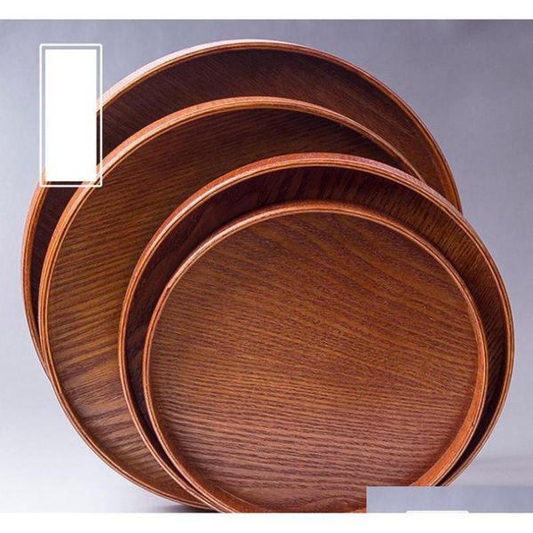 

round wood plates sushi dish food fruit tea handmade cake dinner wooden plate for sushi dessert snack serving tray bsbt5