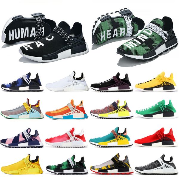 

mens human race extra eye bbc heart mind running shoes hu pharrell williams solar pack nerd aqua white trainers runner sneakers