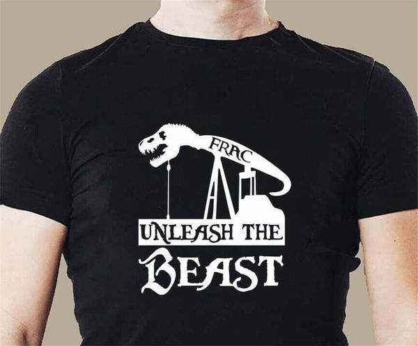 

oilfield unleash the beast t rex frac roughneck drill life oilpatch mens custom made hoodie designers t shirts sweatshirt