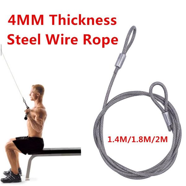 

1.4m/1.8m/2m replacement home gym cable multifunction steel wire rope for heavy duty weight lift pulley system accessories