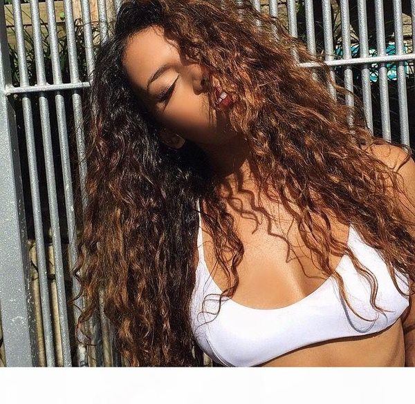 

full lace human hair wig deep curly lace front wig 30# mongolian hair glueless wig with baby hair, Black;brown