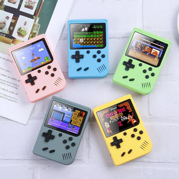 

800 in 1 retro game console 3 inch mini tv handheld retro fc game console macaron machine built-in 800 8 bit