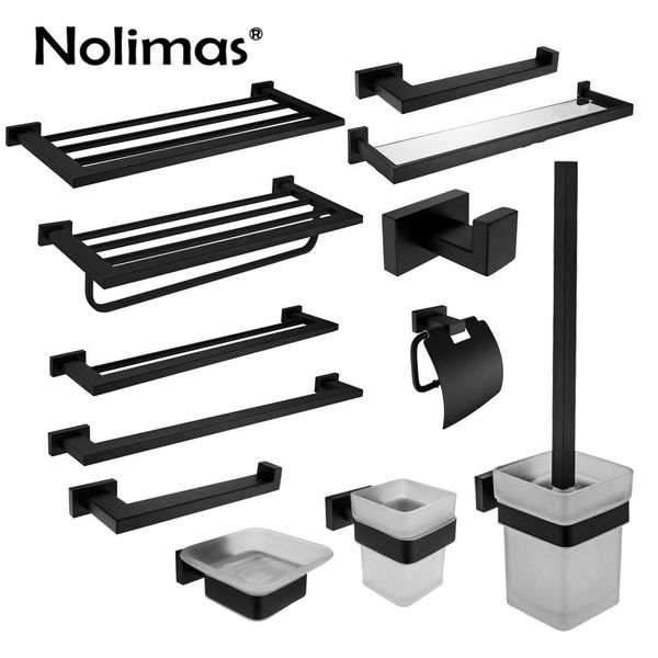

new arrival sus 304 stainless steel bathroom hardware set paper holder toilet brush holder towel bar bathroom accessories qylgnt mywjqq