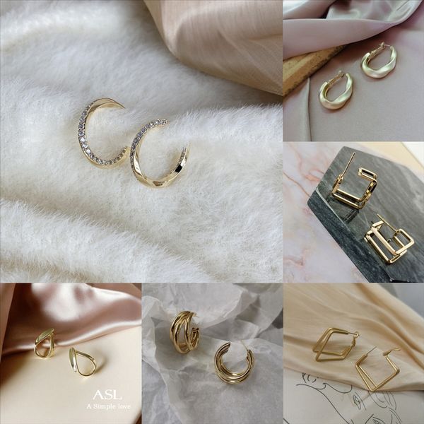 

s2s5 fashion exaggerate transparent leopard nickel for earring findings letters acrylic big f earrings women girls jewelry, Golden