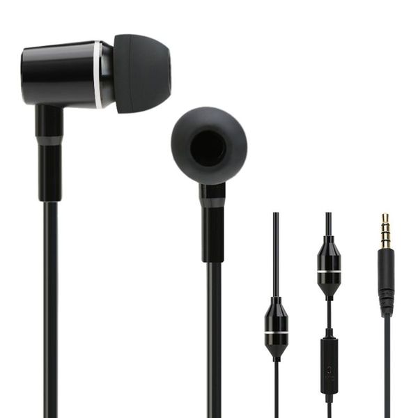 

fc12 stereo music headset 3.5mm anti-radiation earphone in-ear radiation noise reduction line control with mic