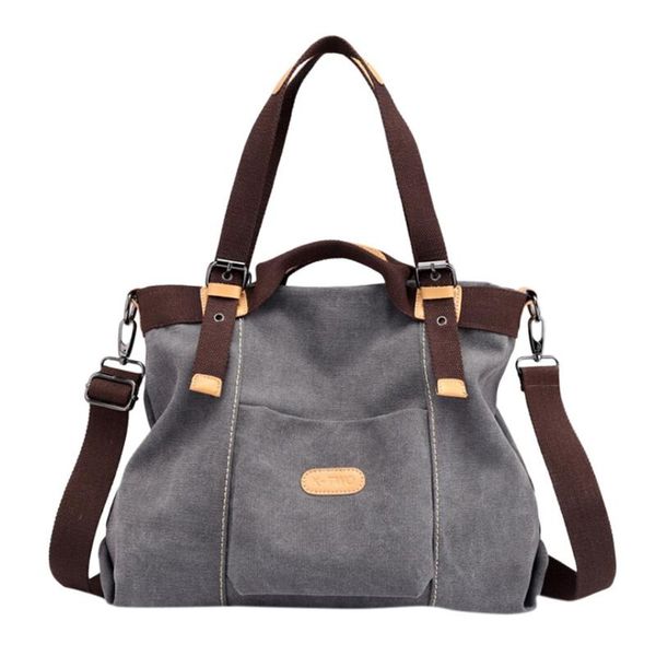 

canvas bag handbag large capacity patchwork tote bag hipster classic vintage shoulder travel #zer