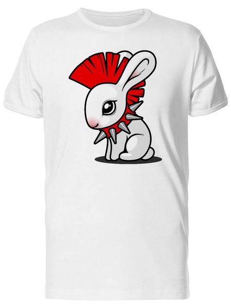 

белый маленький панк банни мужские tee -image личностными пользовательские tee shirt спорта с капюшоном hoodie