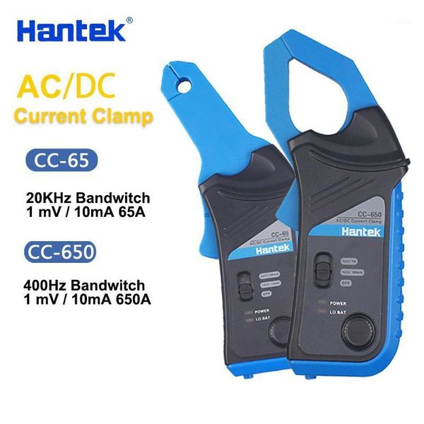 

hantek ac/dc current clamp for oscilloscope cc-65 cc-650 20khz/400hz bandwidth 1mv/10ma 65a/650a with bnc plug1