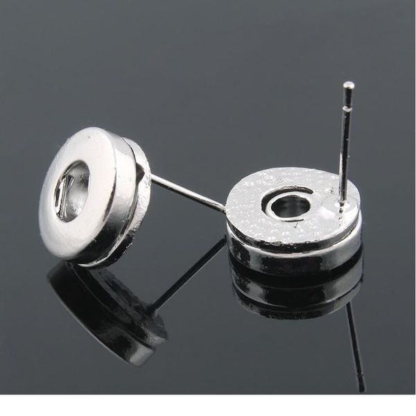 

silver color women's earring for 12mm 18mm snap button jewelry female snap earring for women bohemi bbycwo, Golden