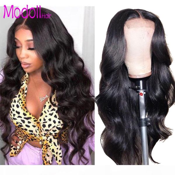 

13x4 lace front human hair wigs remy brazilian body wave lace front wigs hd transparent lace wigs human hair high ratio, Black;brown