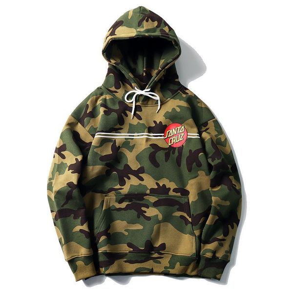 

новая осень и зима hoodies mens 20ss марка хип-хоп серфинг скейтборд камуфляж длинным рукавом балахон свободные свитера для мужчин и женщин, Black