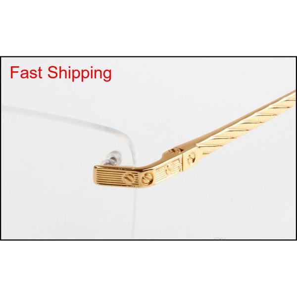 

clear lens glasses rimless metal frame sunglasses rectangle eyewear various choice for man high qualit qylkbb new_dhbest