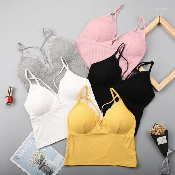 

camisoles & tanks women lace tube camisole bralette cross strap beauty back vest1, Black;white