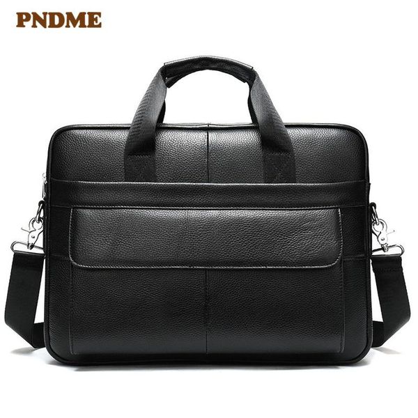 

briefcases casual genuine leather men's handbag briefcase business vintage natural first layer cowhide lawyer lapshoulder messenger bag