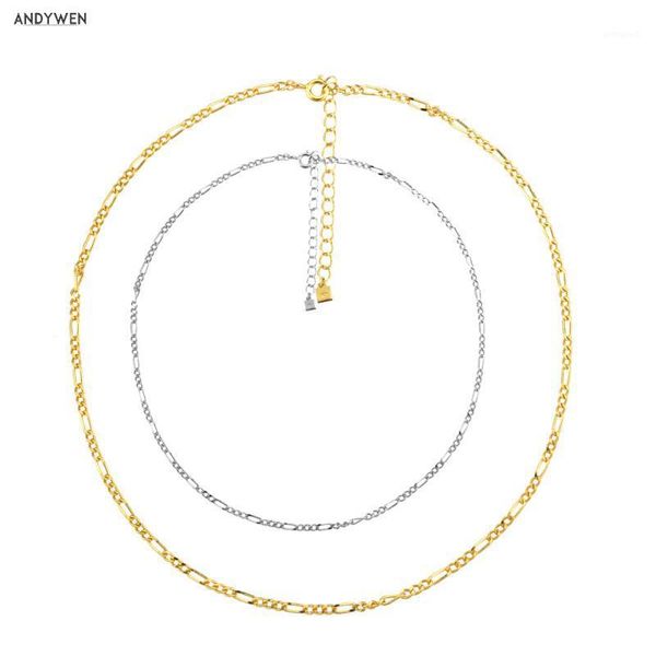 

chains kikichicc 100% 925 sterling silver 40cm locker chain choker necklace pendant 2021 rock punk luxury fine jewelry1