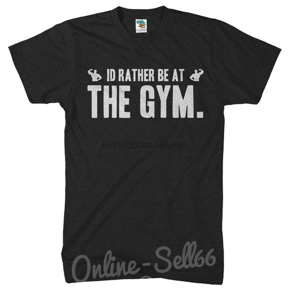 

id rather be at the gym womens present sports kit train weights comfortable casual short sleeve tee sport sweatshirt hoodie t shirt