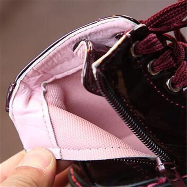 

new children leather boots girls shoes autumn winter boys pu leather warm short plush baby toddler flat kids snow boots 02 sqcmah pingtoy, Black