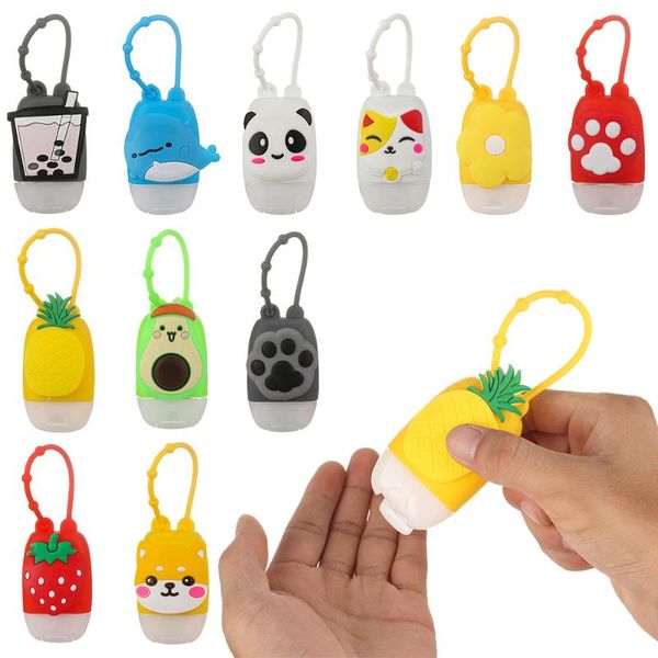 

storage bottles & jars 5pcs 30ml mini portable empty bottle traveling refillable silicone hand sanitizer cosmetic sub containers reusable