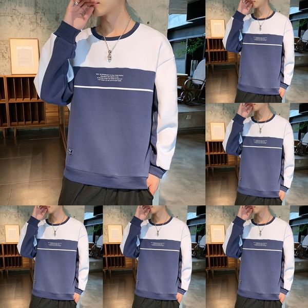 

g9ogz men's trend and autumn new long sleeve coat men's korean coat version sweatersweater sweater of the spring of handsome cover, Black