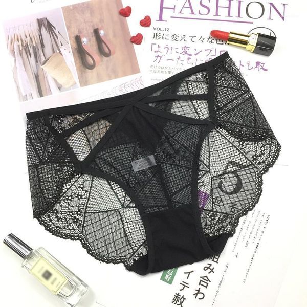 

summer new ladies underwear lace mesh thin belt hollow comfortable breathable bag hip underwear1, Black;pink