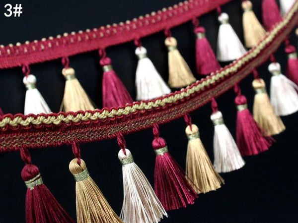 

1meter 80mm wide curtain fringe trim tassel fringe trimming lace for diy latin dress stage clothes accessories lace ribbon h jllffq