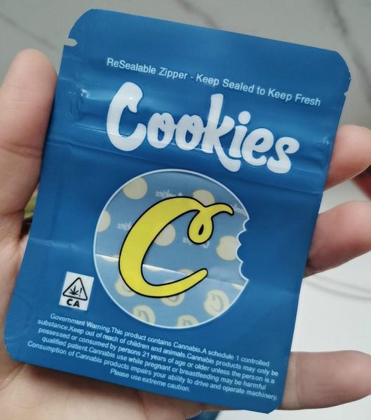 

cookies california sf восьмой 3.5g майларовых восковые мешки 420 упаковки connected печенье мешок размер упаковку bag cbd новые 3.5g-1/8 сум