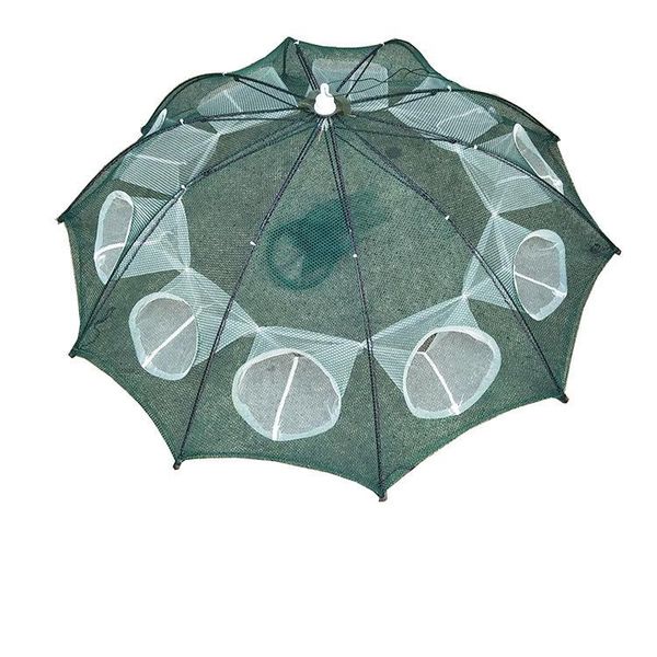 

fishing accessories factory directly selling shrimp nets hand throwing with automatic folding umbrellas 4 hole to 20hole