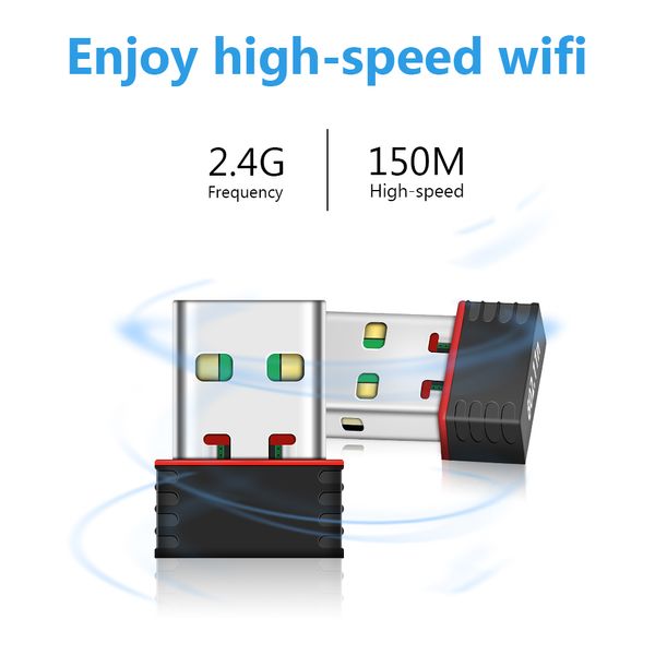 mini adattatore wifi usb USB2.0 wifi antenna wifi usb ethernet 150Mbps dongle 802.11 n/g/b enchufe usb lan comfas