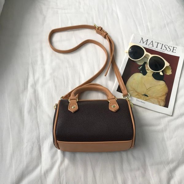 

mini boston bags canvas genuine leather lady messenger bag phone purse fashion satchel nano pillow shoulder bag handbag dhl free