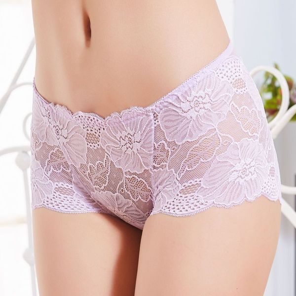 

new fashion ladies lace pure cotton mid-waist lingerie girls comfortable breathable underwear panties women, Black;white