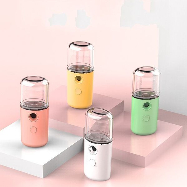 

usb charging sprayer humidifier macaroon nano handheld face steamer moisturizer skincare hydrating humidificador cold spray 7bn b2