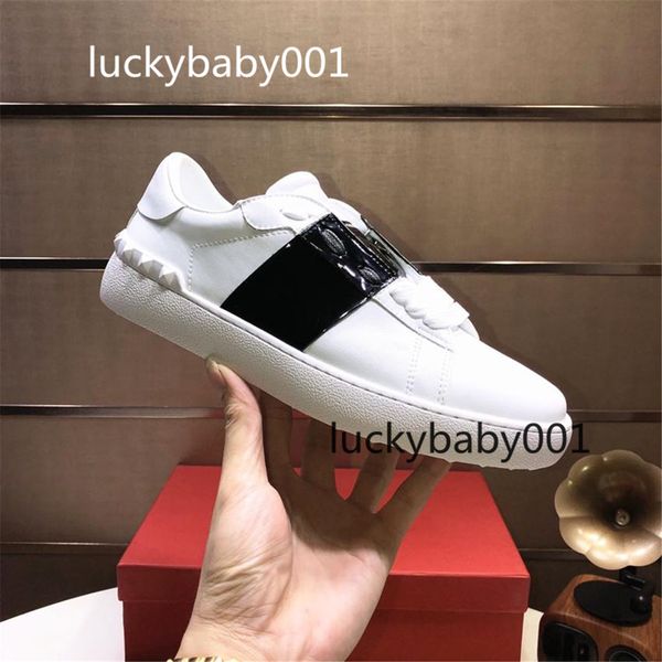 

2021 metal spike lady comfort casual dress shoe sport sneaker casual leather shoes personality men hiking trail walking 38-45, Black