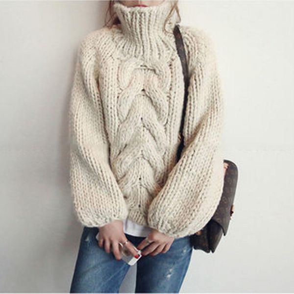 

2021 turtleneck women sweater japan winter autumn warm female jumper thick sweaters ribbed knitted pullover pull hiver femme, White;black