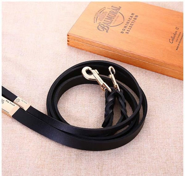 

100% genuine leather dog leash 2.0cm 120cm real leather pet leads training leash for small medium large wmtlkp dayupshop
