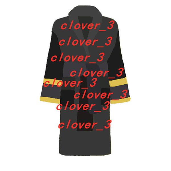

designer robes luxury classic cotton bathrobe men women brand sleepwear kimono warm bath robe home wear bathrobes klw1739, Black;brown