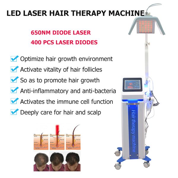 De alta qualidade Tratamento de perda de cabelo Salão de beleza para atacado tratamento de perda de cabelo recurso laser cabelo crescimento pente anti-cabelo cresce máquina