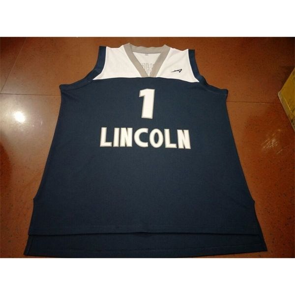

vintage men #1 lance stephenson lincoln college jersey color size s-4xl or custom any name or number jersey, Black