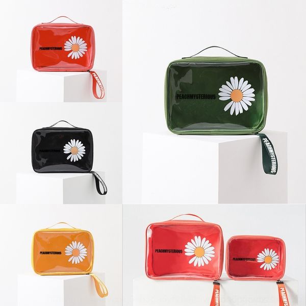 

pazzr cosmetic waterproof cosmetic pvc portable small transparent waterproof fresh wash bag large capacity portable korean transparent stora
