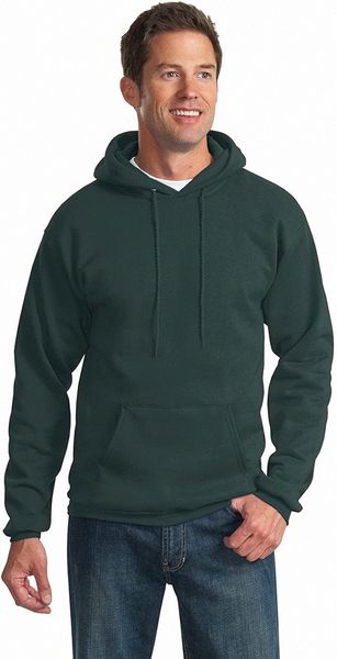 

port & company mens tall ultimate pullover hooded sweatshirt (pc90ht) d6vu#, Black