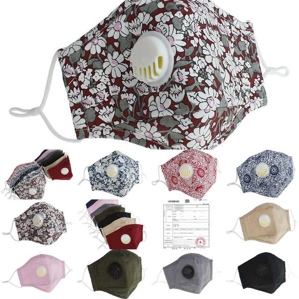 

factoryjvnqreusable dhl anti-dust pm2.5 mask valve protective cotton face masks cloth washable mans womans dhb3