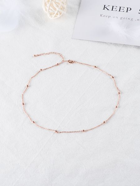 

necklaces women fashion net red temperament ins simple clavicle chain chocker collar sen neck belt jewelry, Silver