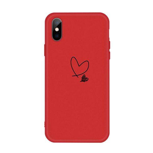 

сердце печать телефон чехол для iphone x 6 6s 5-8 plus cactus матовых цветов мягкой tpu резины кремний крышка капа jllurn outer007