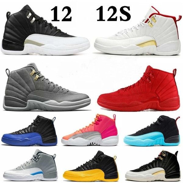 

2020 12s fiba 12 reverse taxi men basketball shoes college navy game royal bordeaux dark grey wntr michigan wings sports sneakers