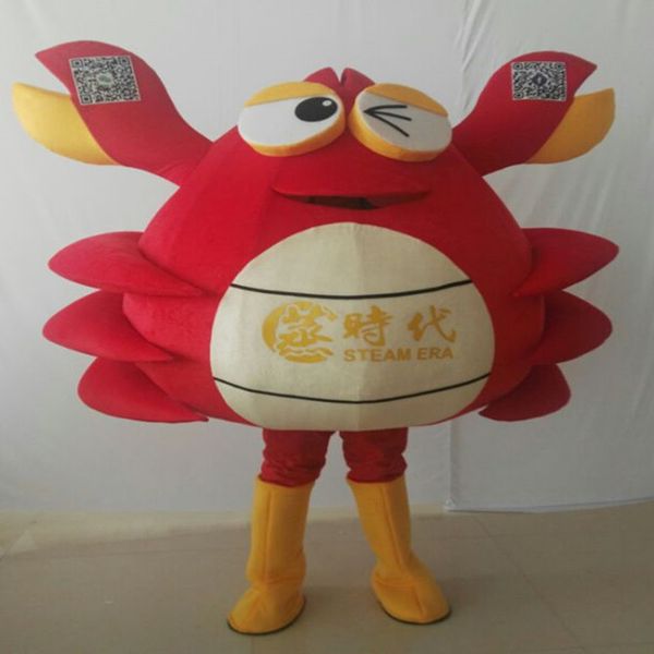 

mascot costumes make eva material red crab mascot costumes cartoon apparel custom made size advertising dress, Red;yellow