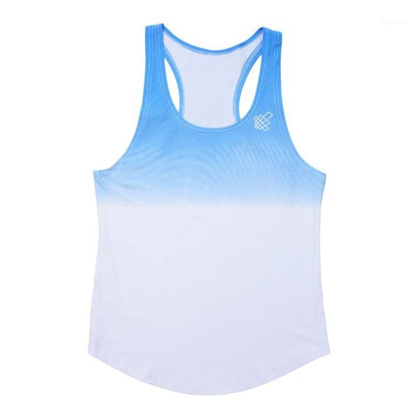 

fitness shirt muscle guys training vest gym men muscle sleeveless cotton tank tee t-shirt bodybuilding stringer sport1, Gray;blue