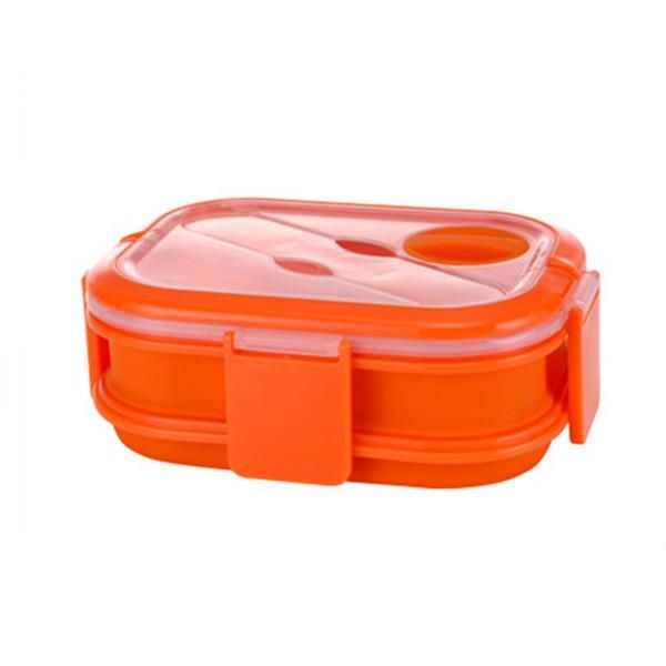 

двойной слой силикона складная bento box 1600ml микроволновая печь lunch box folding хранения продуктов контейнер закуска jllrld ffshop2001