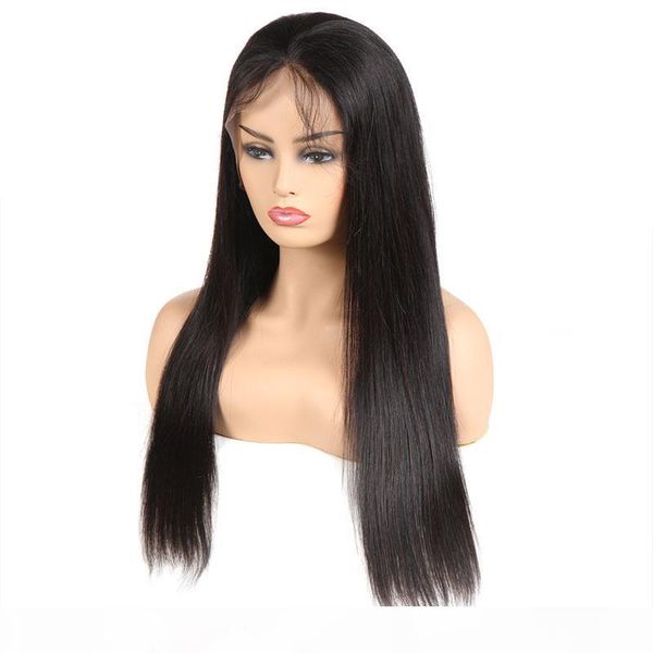 

popular lace frontal wig transparent lace wig full lace for sale 100% human hair quality, Black