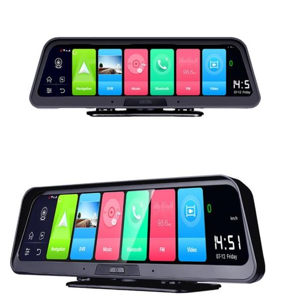 

4g streaming media 10 inch full screen smart center console navigator adas dual recording low light night vision driving recorder car dvr